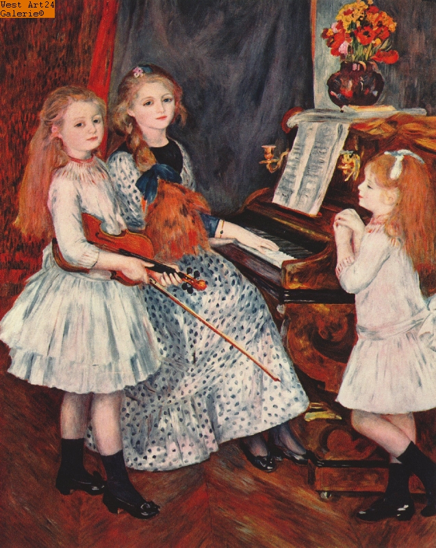 Die Töchter von Catulle-Mendès nach Renoir Gemäldeimitation
